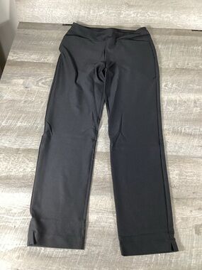 ACEGOLFS Women Black Golf Pants Stretch Pull On regular Fit L UPF 50 Size